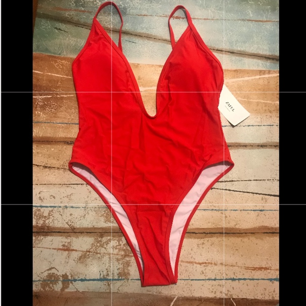 Brand New One piece red bathing suit!